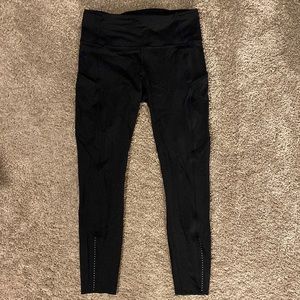 Lululemon Black Fast & Free Leggings Size 8
